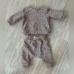 Nordstrom Two Piece Leopard Print Outfit for 6 month Girl